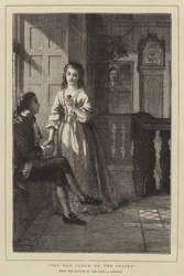 Die alte Uhr auf der Treppe